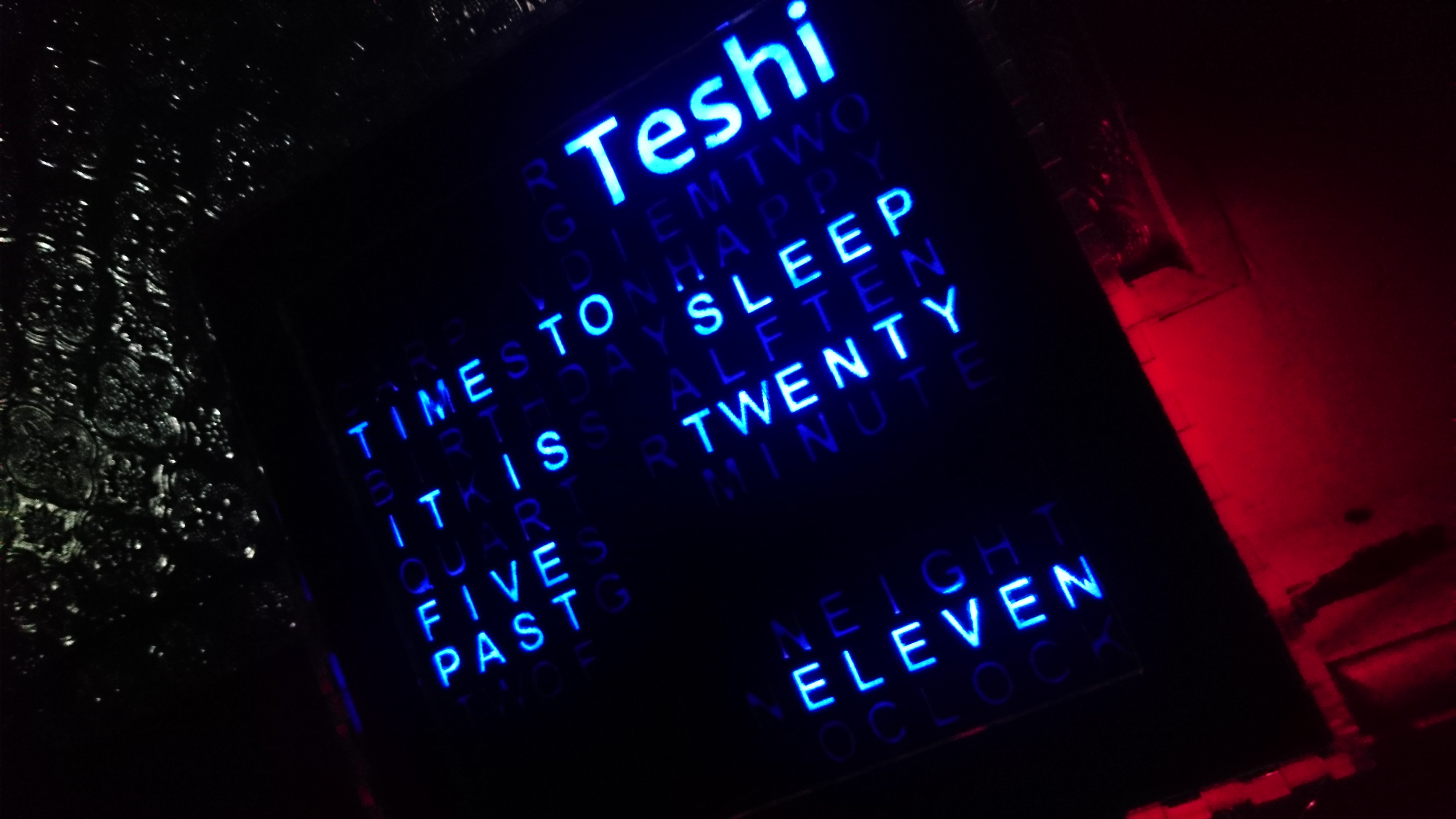 Custom Word Clock project cover