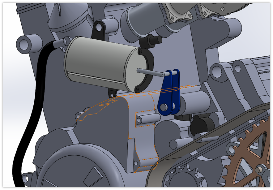 DI-MORA P2 - Custom Solenoid For Pedal Shift transmission cover
